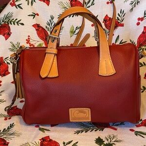 Dooney and Bourke Kendra Red Leather Satchel Like New